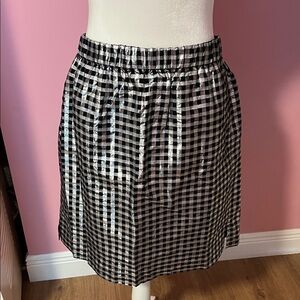 Stylish Black and White Checkered Skirt